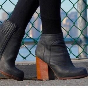Jeffery Campbell Ludie Leather Hanger Ankle Boots